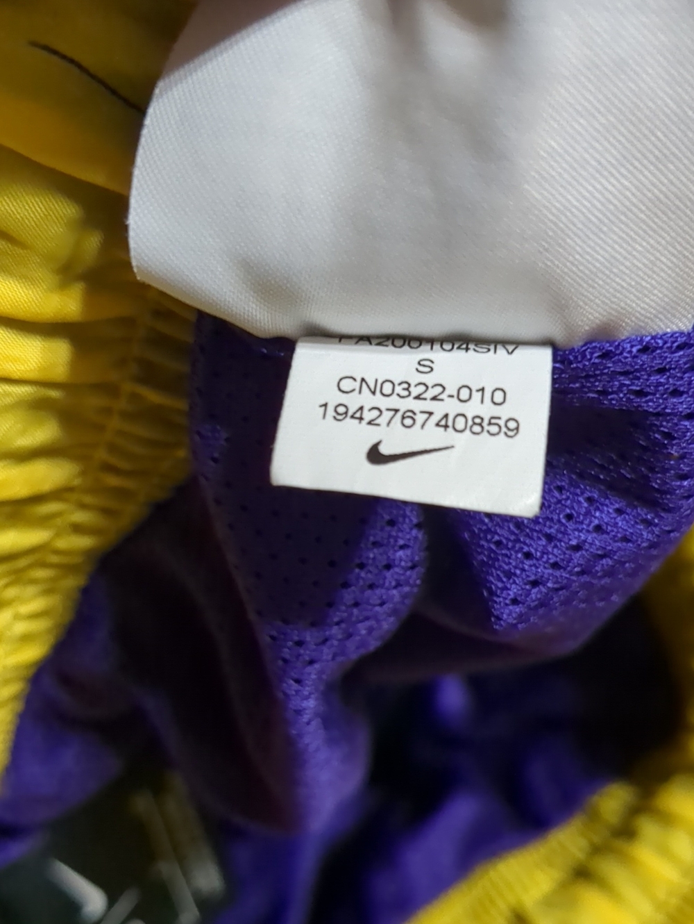 Nike Los Angeles Lakers Courtside Joggers Baseball Women's Pants Size S - Picture 13 of 14